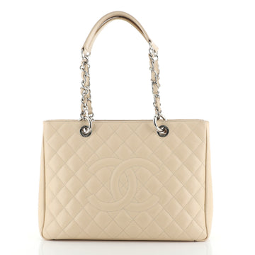 Chanel Grand Shopping Tote Quilted Caviar