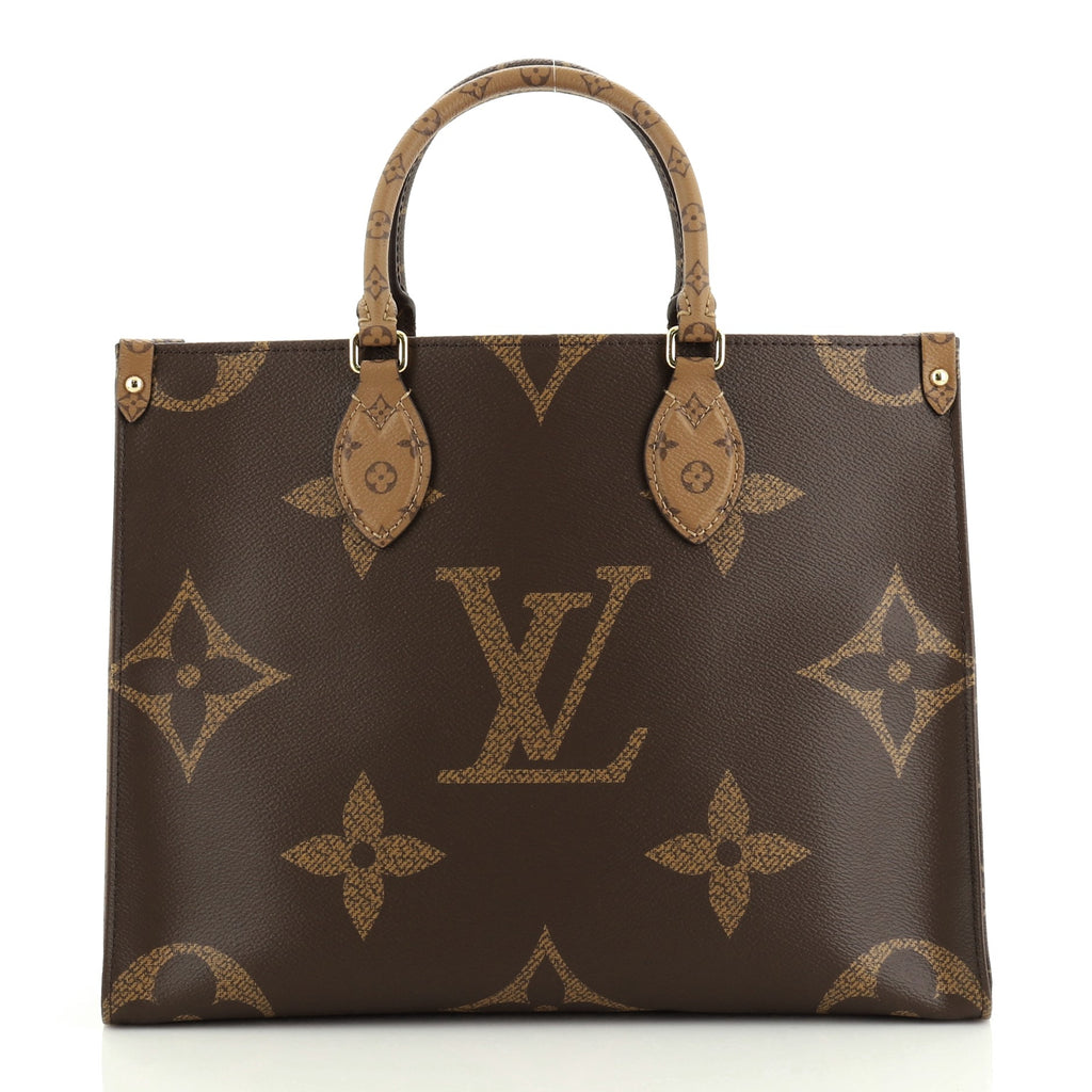 Louis Vuitton, Bags, Euc Louis Vuitton Otg On The Go Mm Monogram Reverse  Bag Tote