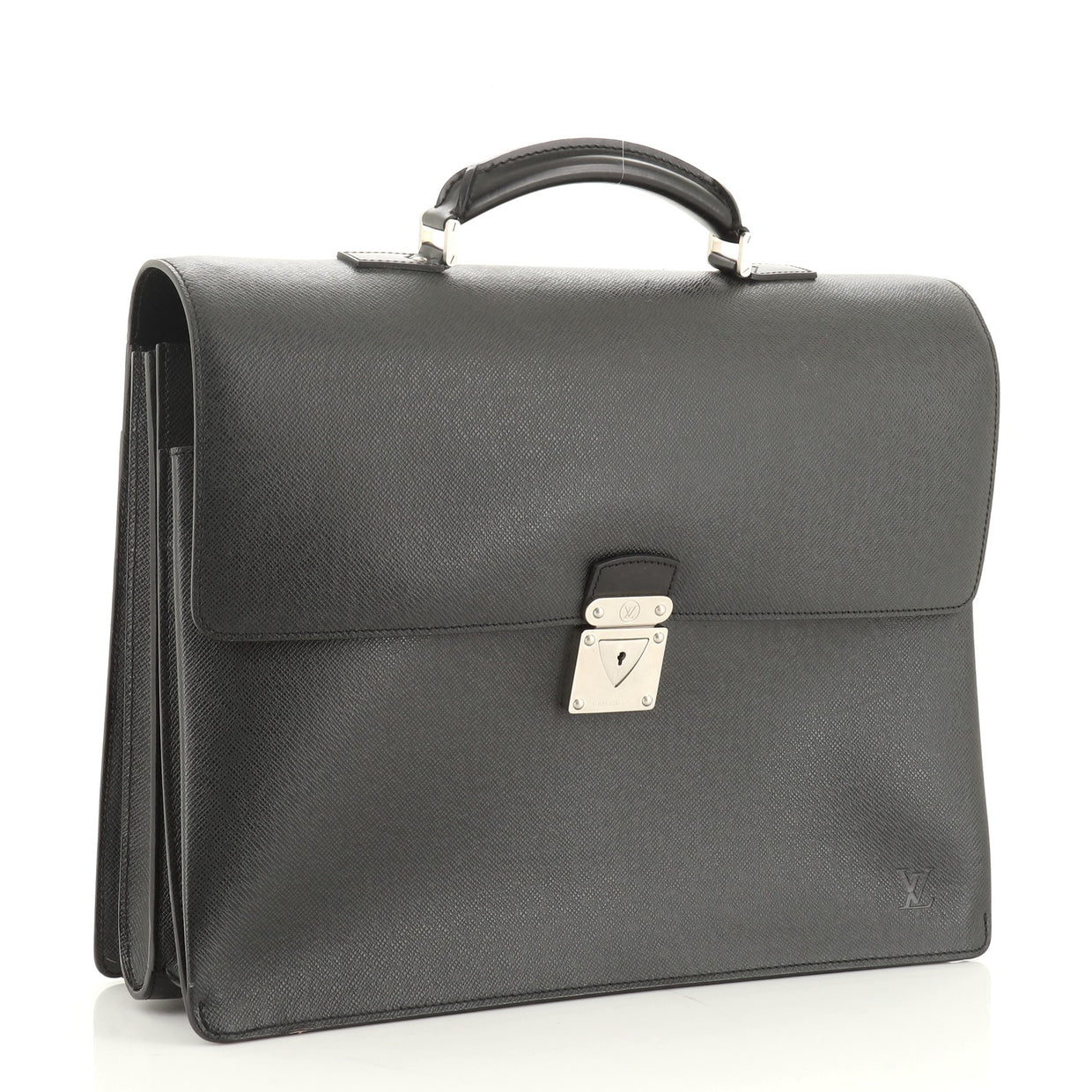 Louis Vuitton Neo Robusto 2 Briefcase Taiga Leather Black 5874222