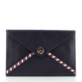 Chanel Airlines Envelope Clutch Lambskin Large