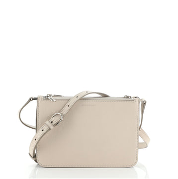 Burberry Triple Zip Crossbody Bag Leather Small
