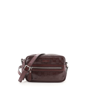 Gucci Zip Crossbody Bag GG Imprime Mini