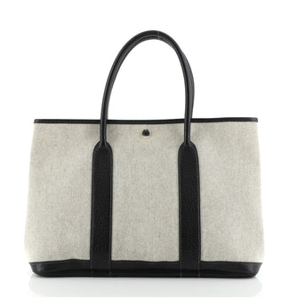 Hermes Garden Party Tote Toile and Leather 36