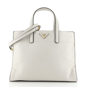 Prada Soft Triple Pocket Convertible Tote Saffiano Leather