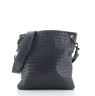 Bottega Veneta Flat Messenger Bag Intrecciato Nappa Medium