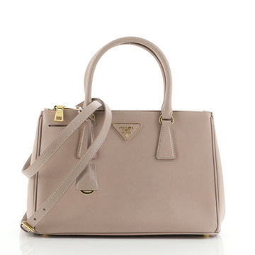 Prada Double Zip Lux Tote Saffiano Leather Small