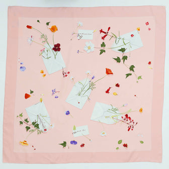 Hermes Des Fleurs Pour Le Dire Scarf Printed Silk 90