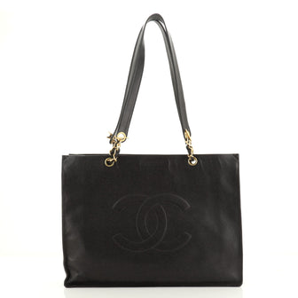 Chanel Vintage CC Chain Tote Caviar XL