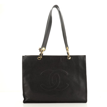 Chanel Vintage CC Chain Tote Caviar XL