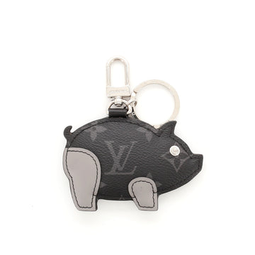 Louis Vuitton Pig Bag Charm Monogram Eclipse Canvas