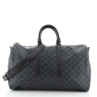 Louis Vuitton Keepall Bandouliere Bag Damier Cobalt 45