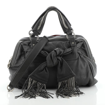 Christian Louboutin Fiocchito Satchel Leather with Metal Detail