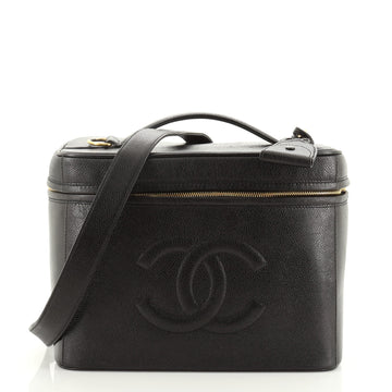 Chanel Vintage Timeless Vanity Case Caviar Large