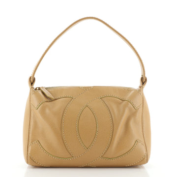 Chanel CC Stitch Shoulder Bag Caviar Small