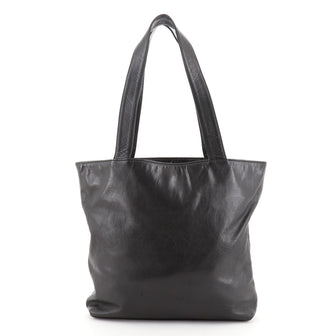 Chanel Vintage CC Embossed Tote Embossed Leather Medium
