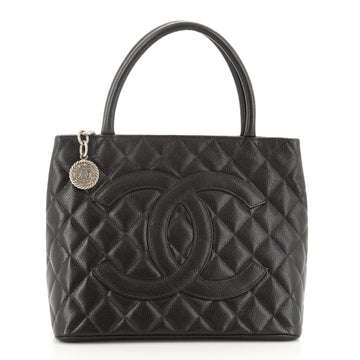 Chanel Medallion Tote Quilted Caviar