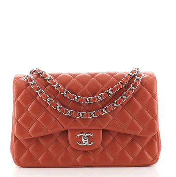Chanel Classic Double Flap Bag Quilted Lambskin Jumbo