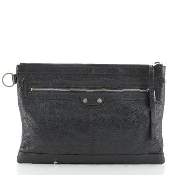 Balenciaga Classic City Clip Pouch Leather Medium