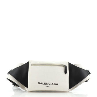 Balenciaga Navy Neo Lift Waist Bag Canvas and Leather