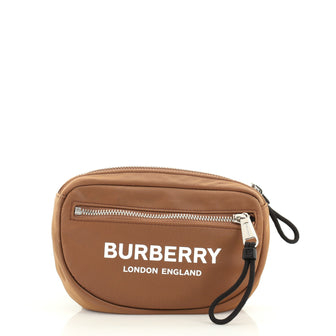 Burberry Logo Cannon Bum Bag Printed Nylon Small