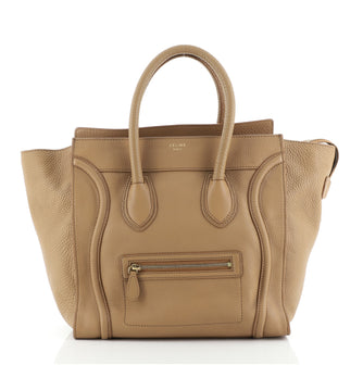Celine Luggage Bag Grainy Leather Mini
