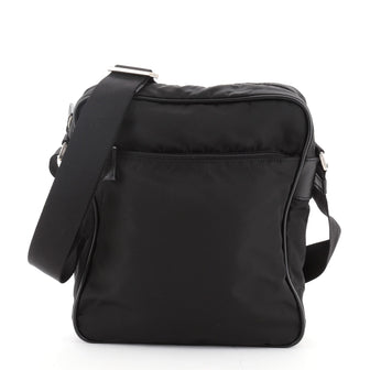 Prada Zip Messenger Bag Tessuto Small