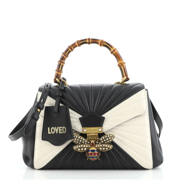 Gucci Queen Margaret Top Handle Bag Multicolor Quilted Leather Medium