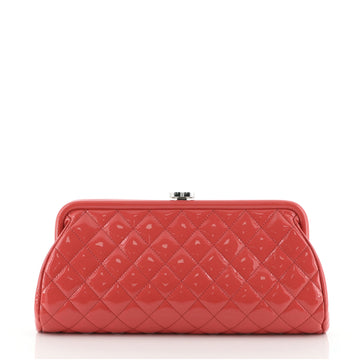 Chanel Timeless Clutch Quilted Patent