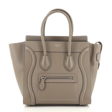 Celine Luggage Bag Grainy Leather Micro