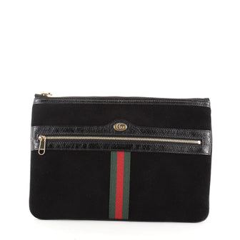 Gucci Ophidia Zip Pouch Suede Large