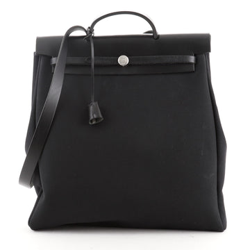 Hermes Herbag Toile and Leather GM