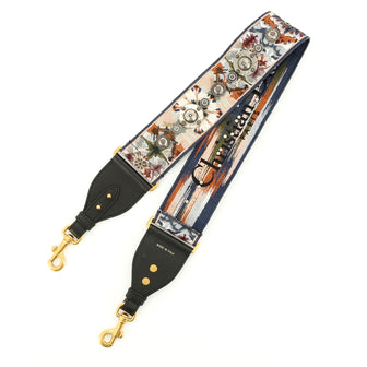 Christian Dior Bohemian Shoulder Strap Embellished Canvas
