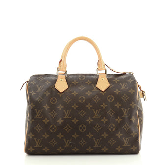 Louis Vuitton Speedy Handbag Monogram Canvas 30
