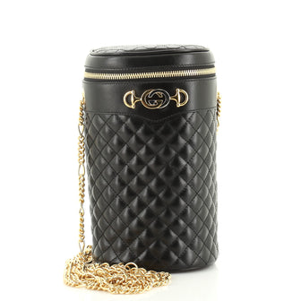 Gucci Zumi Cylindrical Belt Bag Quilted Leather