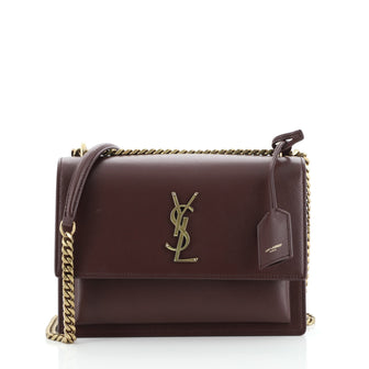 Saint Laurent Sunset Crossbody Bag Leather Medium
