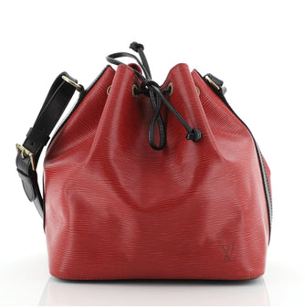 Louis Vuitton Bicolor Petit Noe Handbag Epi Leather