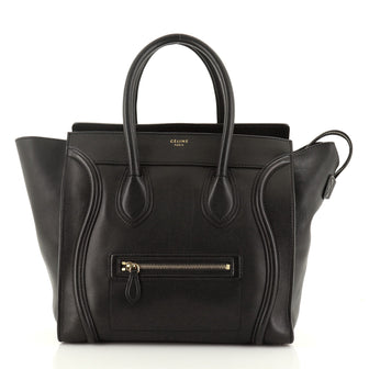 Celine Luggage Bag Smooth Leather Mini