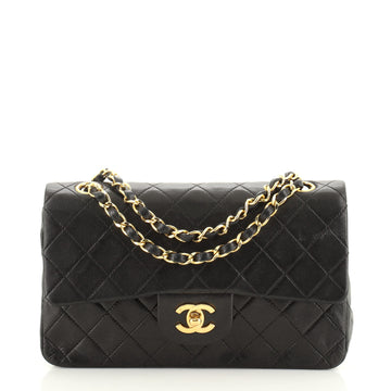 Chanel Vintage Classic Double Flap Bag Quilted Lambskin Small