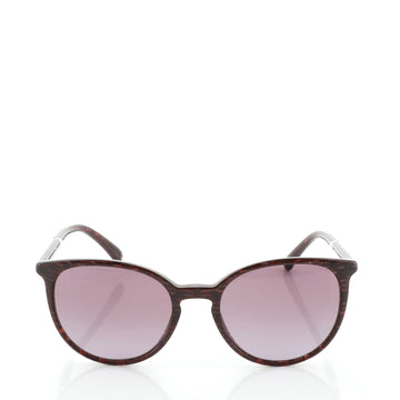 Chanel Pearl Butterfly Sunglasses Tortoise Acetate with Faux Pearls