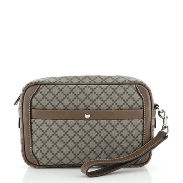 Gucci Wristlet Clutch Diamante Canvas