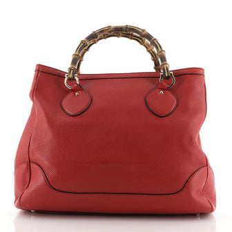 Gucci Diana Bamboo Top Handle Tote Leather Medium
