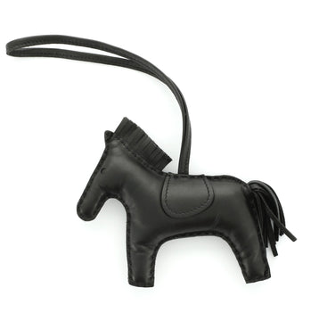 Hermes So Black GriGri Rodeo Bag Charm Leather MM