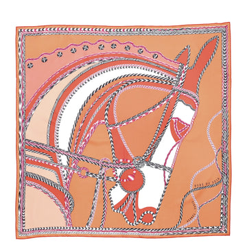 Hermes Robe du Soir Scarf Printed Silk 90