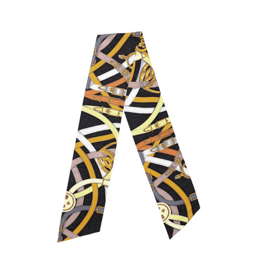 Hermes Cavalcadour Maxi Twilly Cut Printed Silk