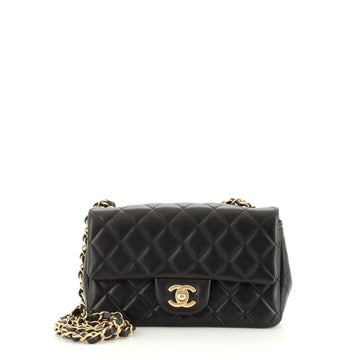 Chanel Classic Single Flap Bag Quilted Lambskin Mini