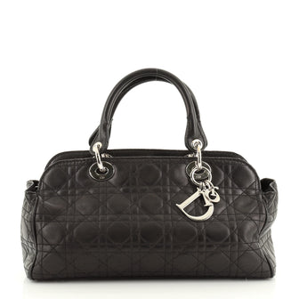 Christian Dior Lady Dior Soft Satchel Cannage Quilt Lambskin Medium