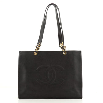 Chanel Vintage CC Chain Tote Caviar XL