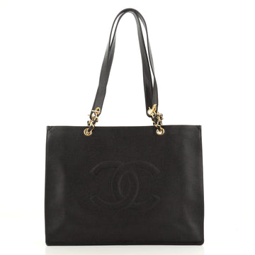 Chanel Vintage CC Chain Tote Caviar XL