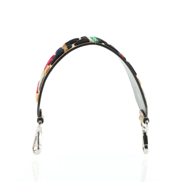 Fendi Short Shoulder Strap Leather with Zucca Velvet