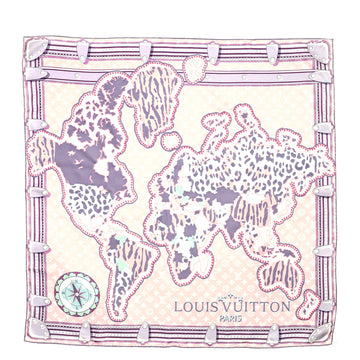 Louis Vuitton LV World Square Scarf Printed Silk